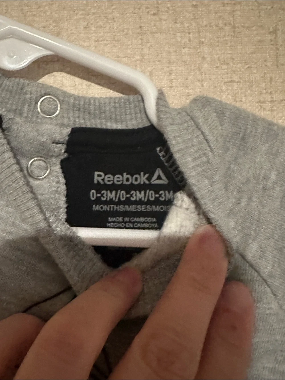 Reebok soft gray